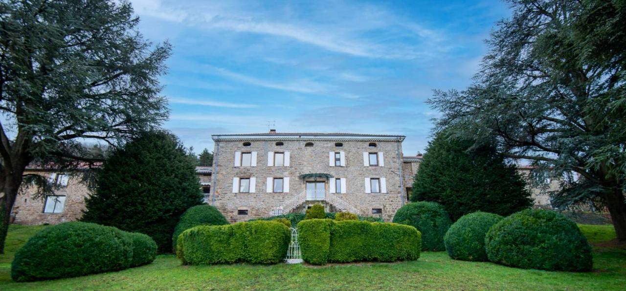 Manoir Majestueux A Satillieu Avec Piscine Privee Exterior photo